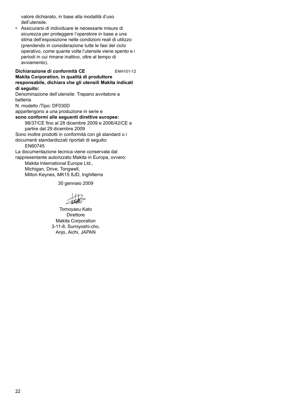 Makita GB Cordless Drill DF030D User Manual | Page 22 / 48