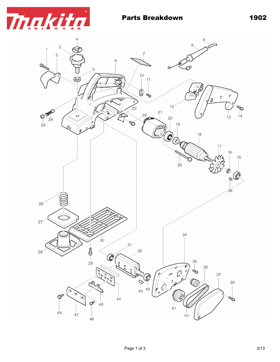 Makita 190 User Manual | 3 pages