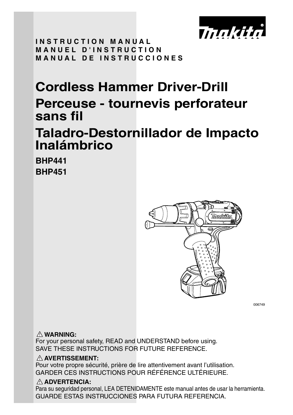 Makita BHP451 User Manual | 32 pages