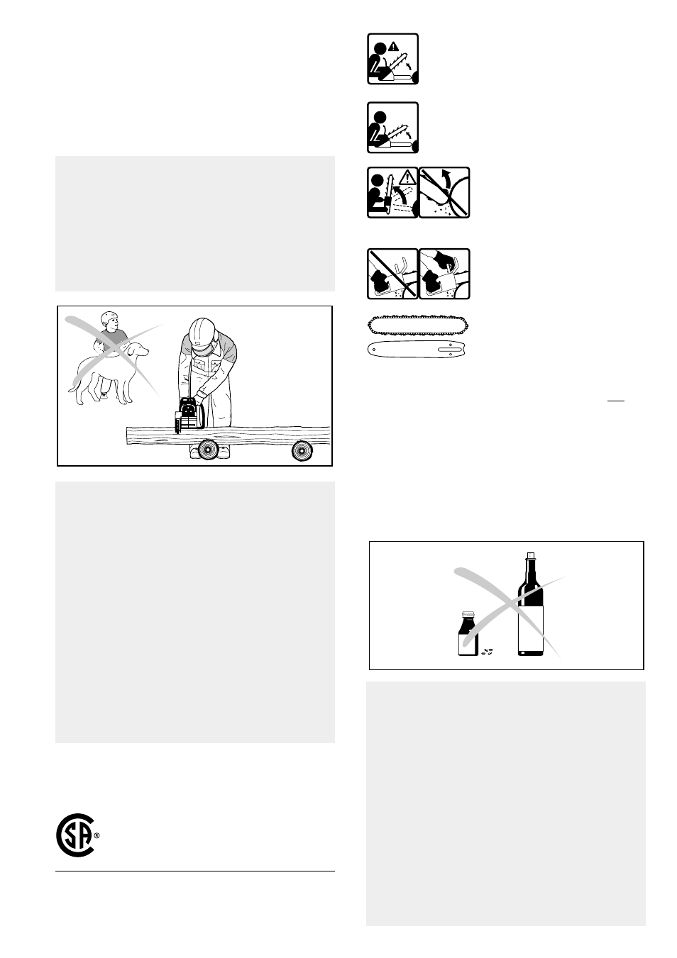 General safety precautions, Discription of symbols used on chain saws, The operator | Makita DCS 6800I User Manual | Page 5 / 34