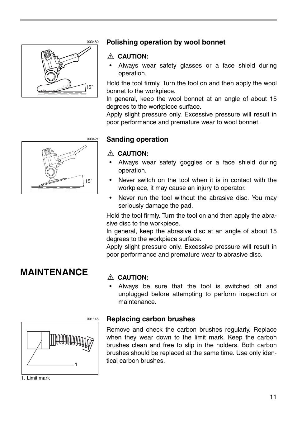 Maintenance | Makita PV7001C User Manual | Page 11 / 16