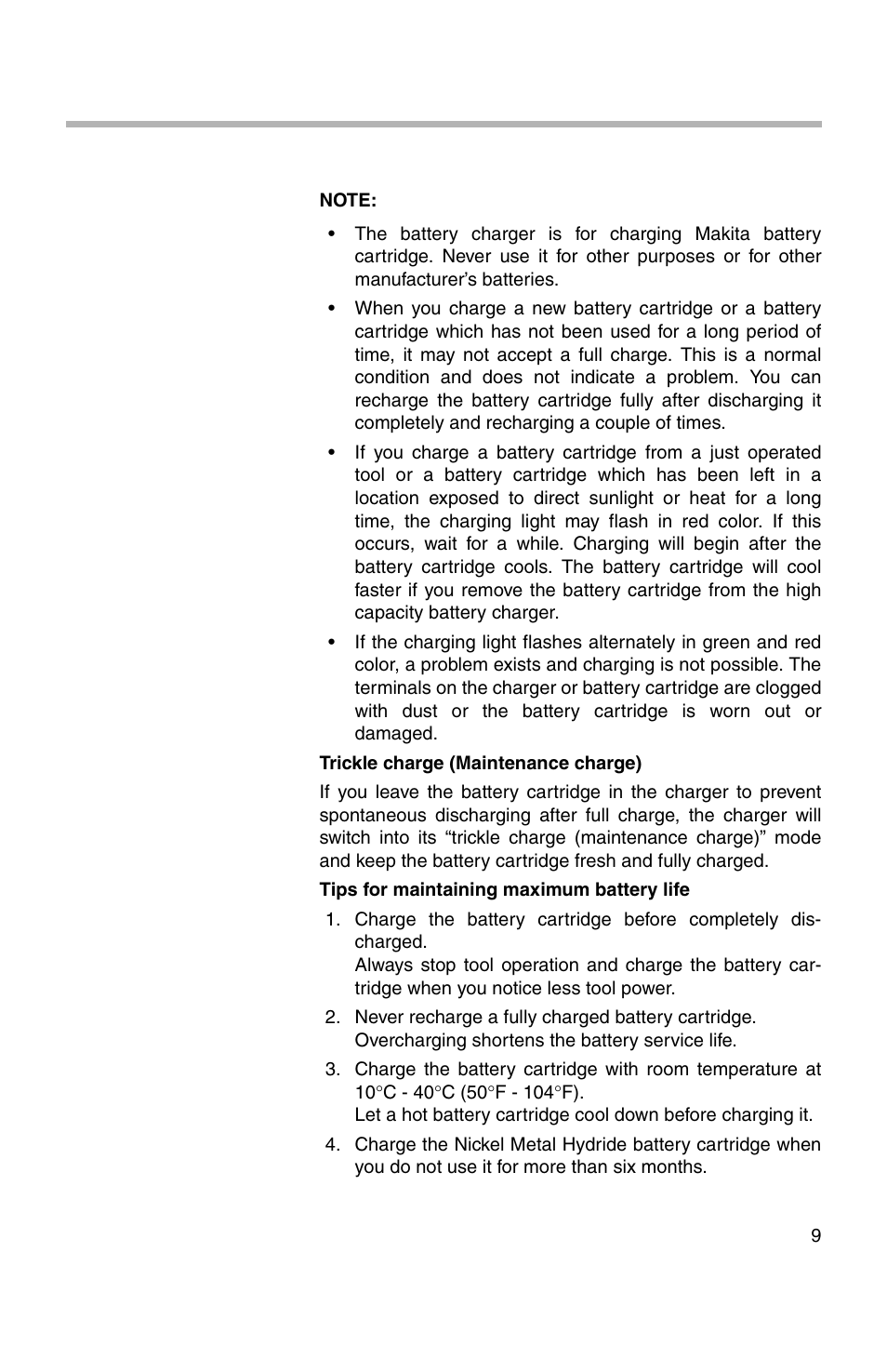 Makita 217D User Manual | Page 9 / 20