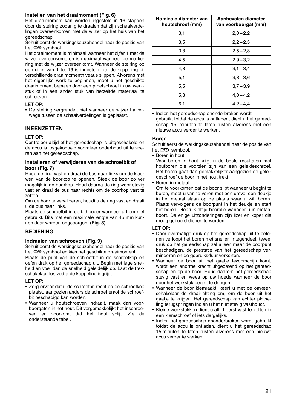 Makita 6207D User Manual | Page 21 / 48