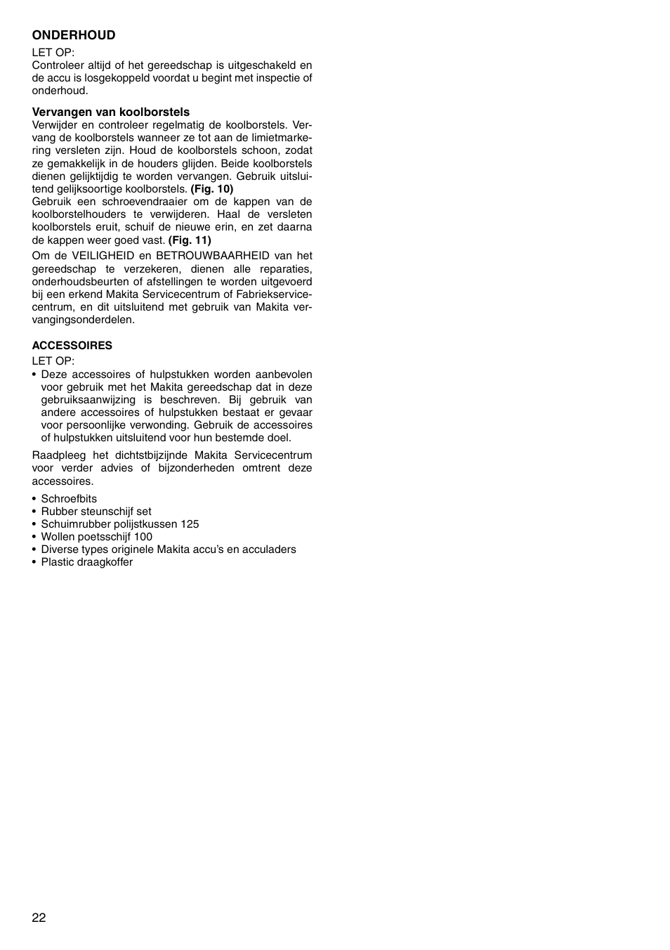 Makita 6207D User Manual | Page 22 / 48