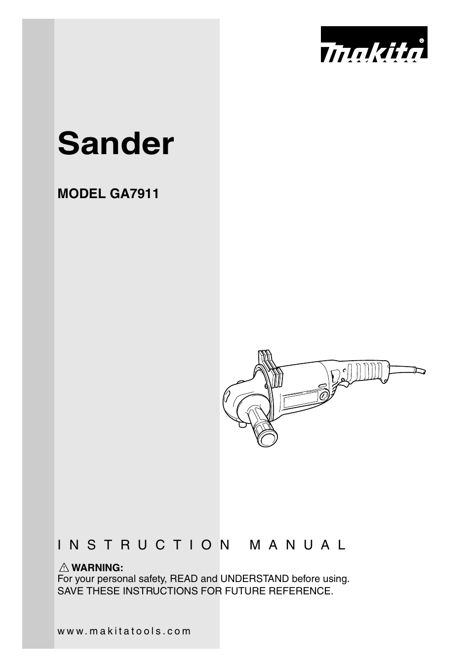 Makita Sander User Manual | 20 pages
