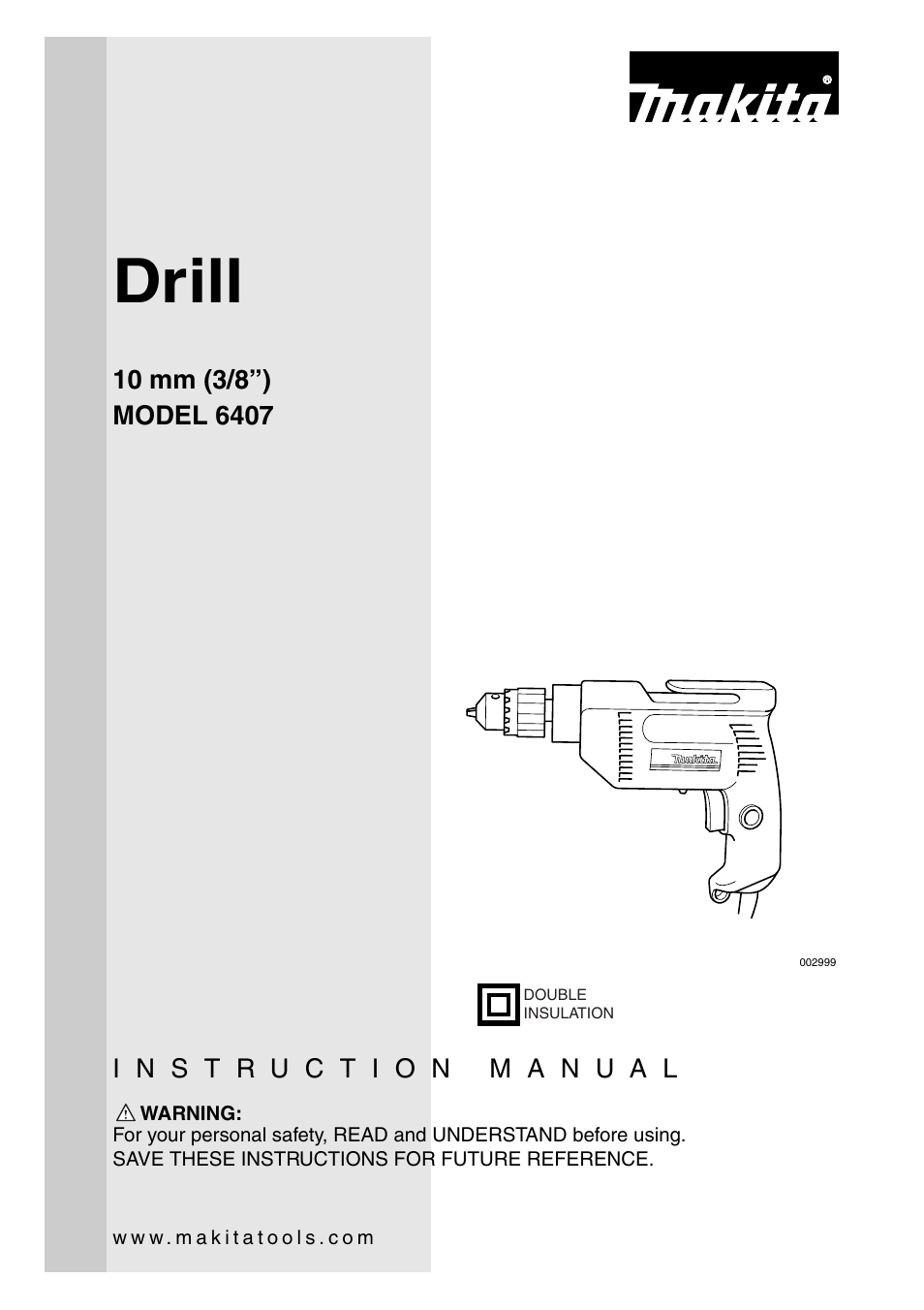 Makita 6407 User Manual | 12 pages