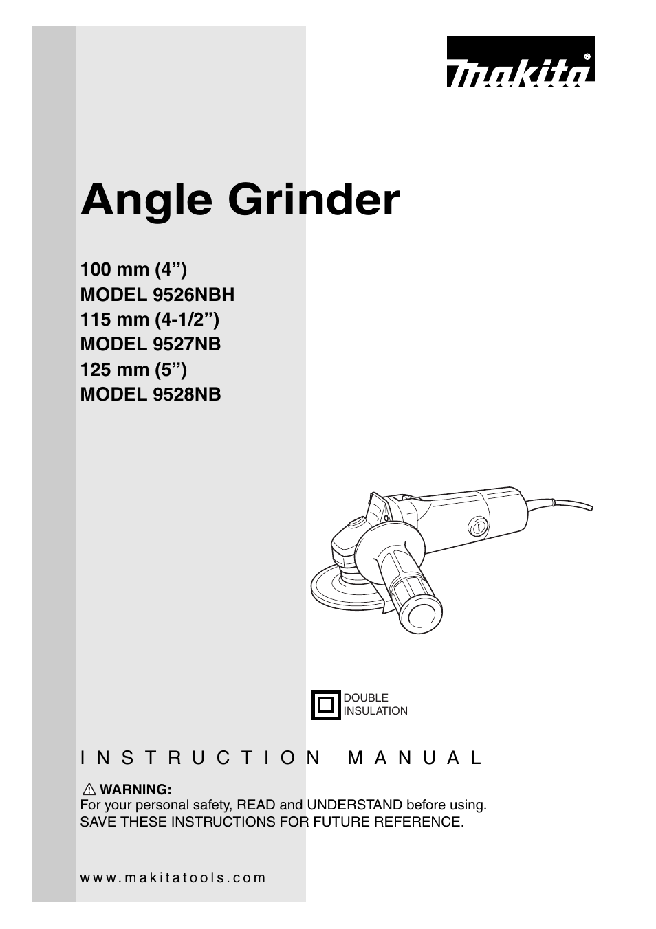 Makita Angle Grinder User Manual | 16 pages