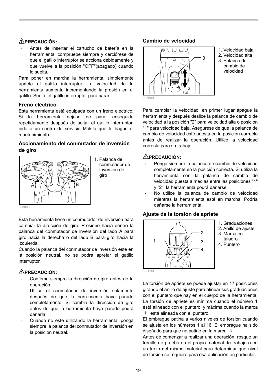 Makita 6281D User Manual | Page 19 / 24