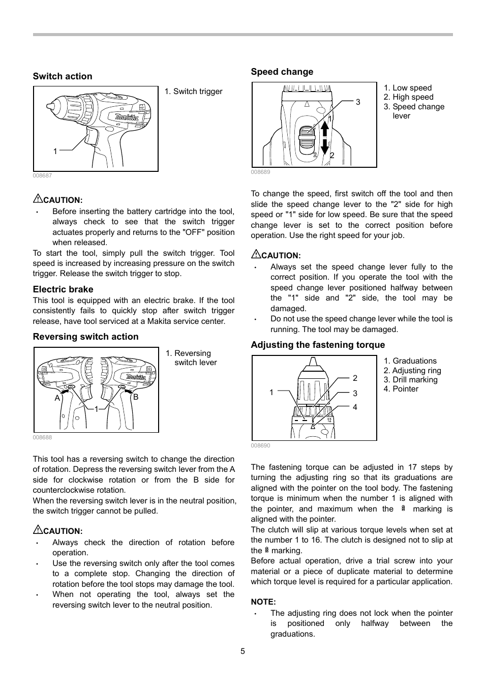 Makita 6281D User Manual | Page 5 / 24