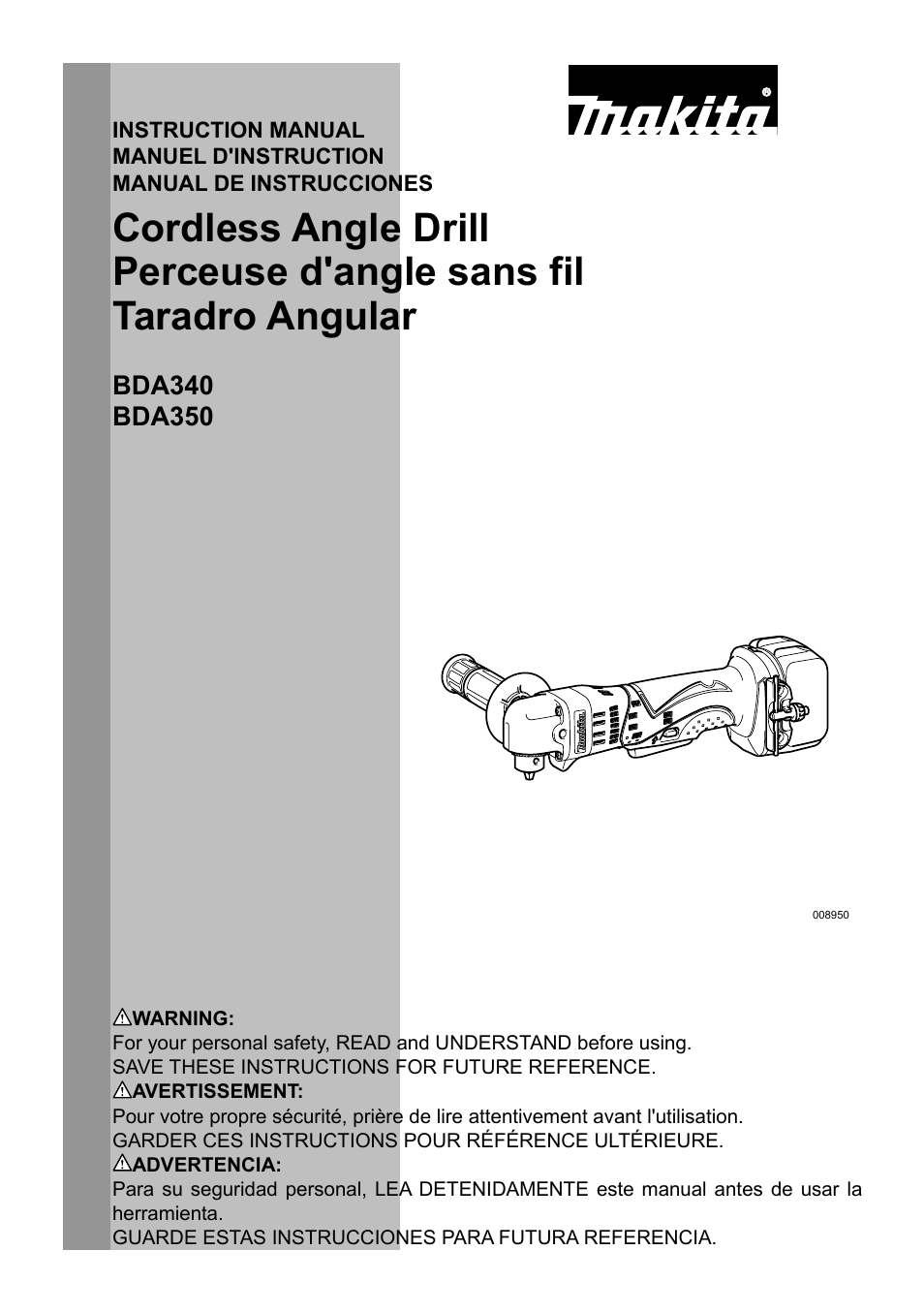 Makita BDA340 User Manual | 24 pages