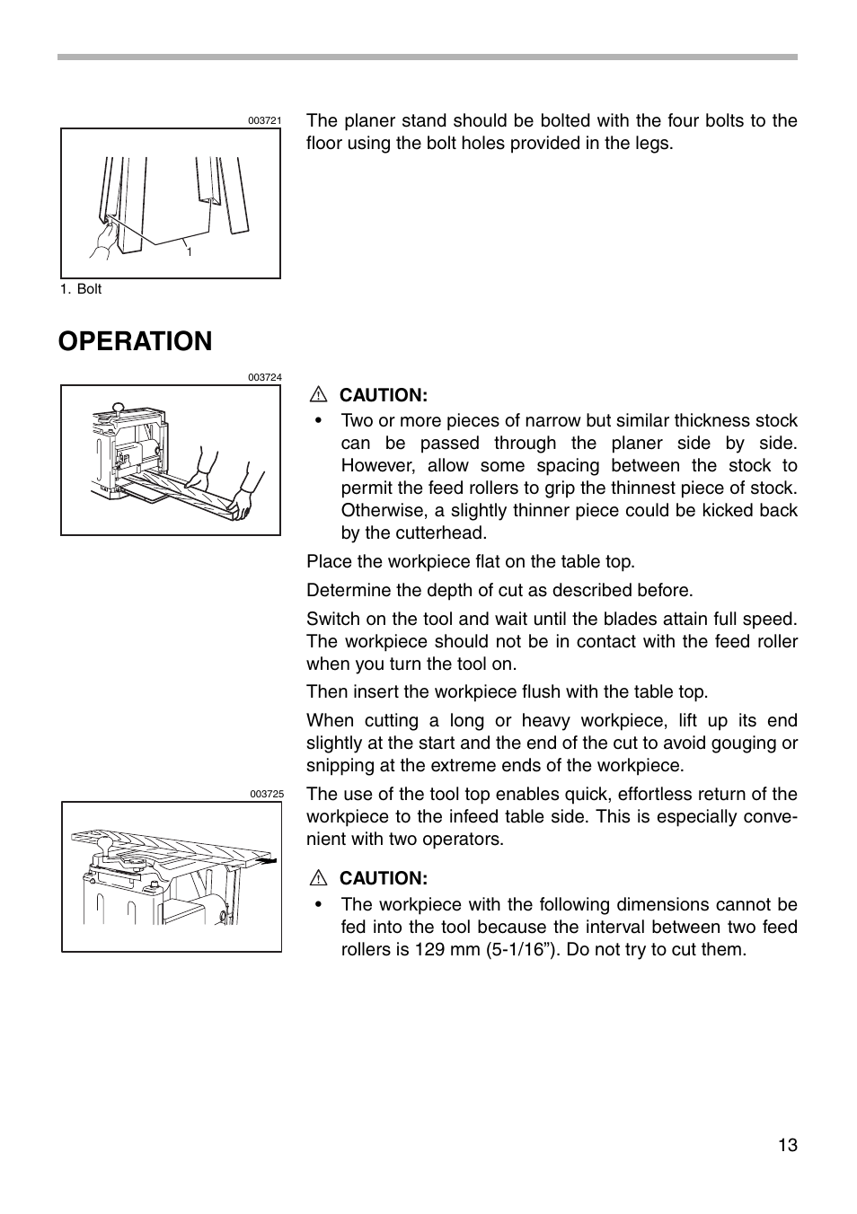 Operation | Makita 2012NB User Manual | Page 13 / 20