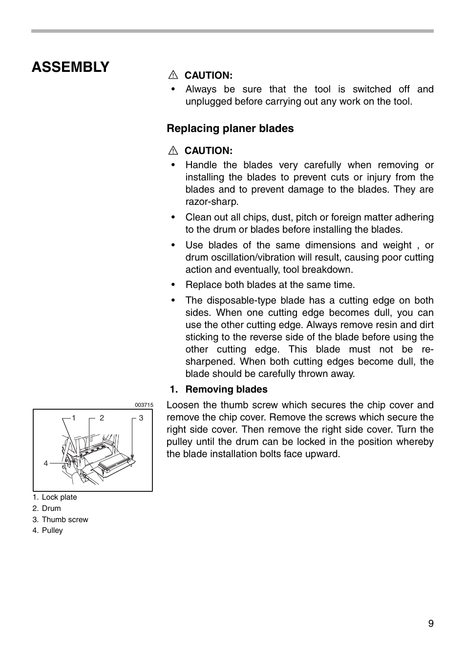 Assembly | Makita 2012NB User Manual | Page 9 / 20