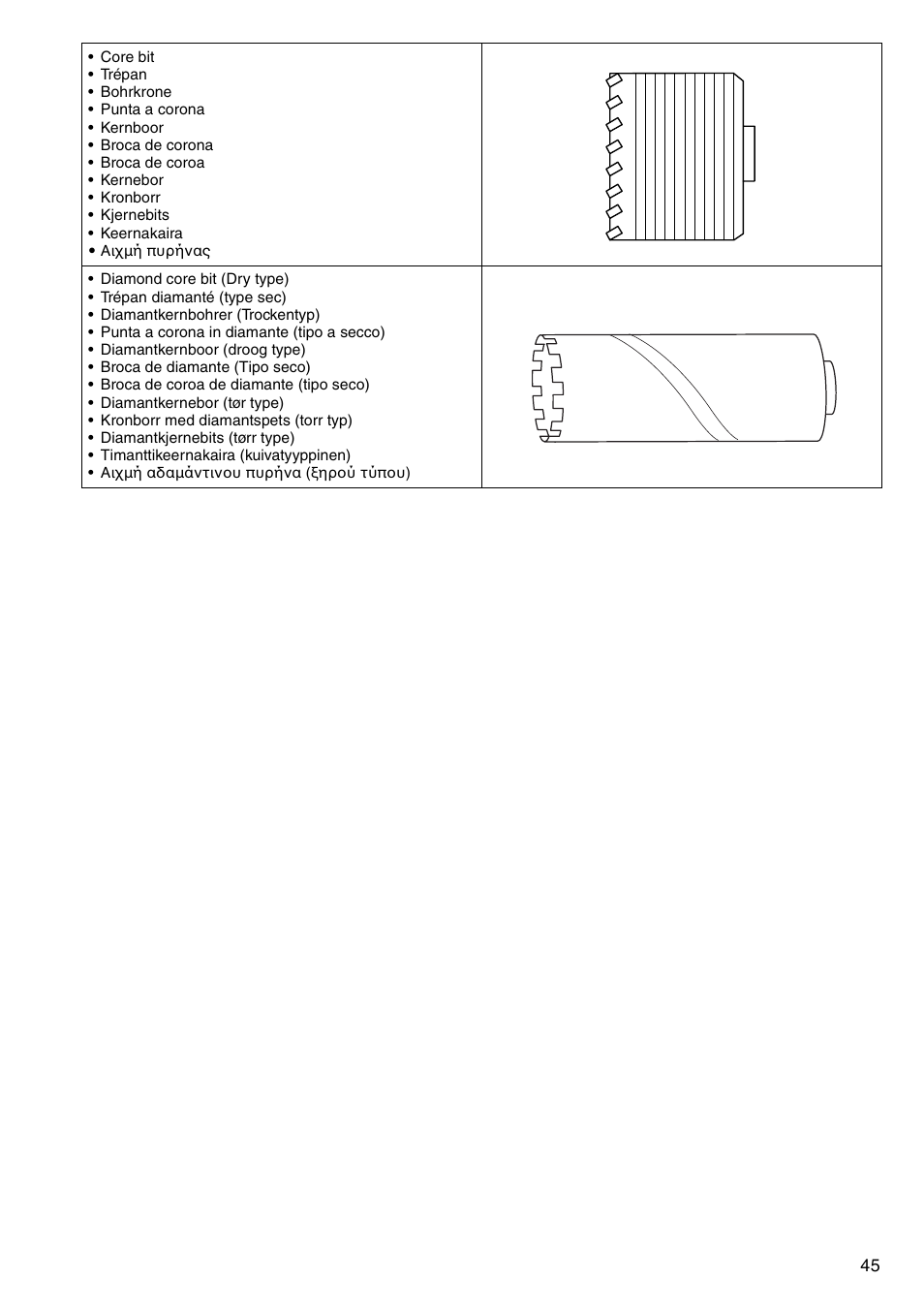 Makita HR2020 User Manual | Page 45 / 52