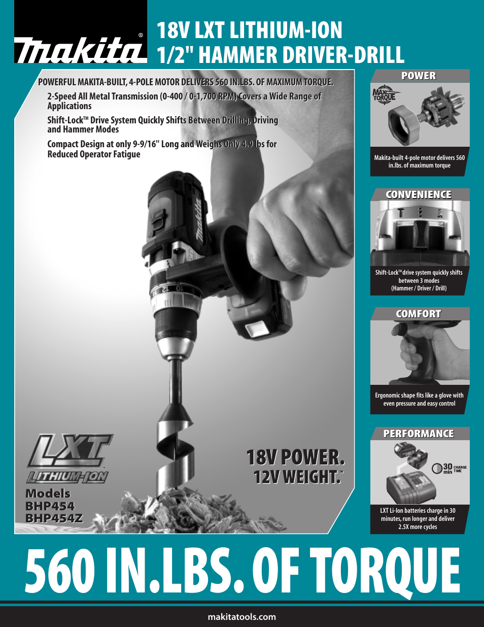 Makita BHP454 User Manual | 2 pages