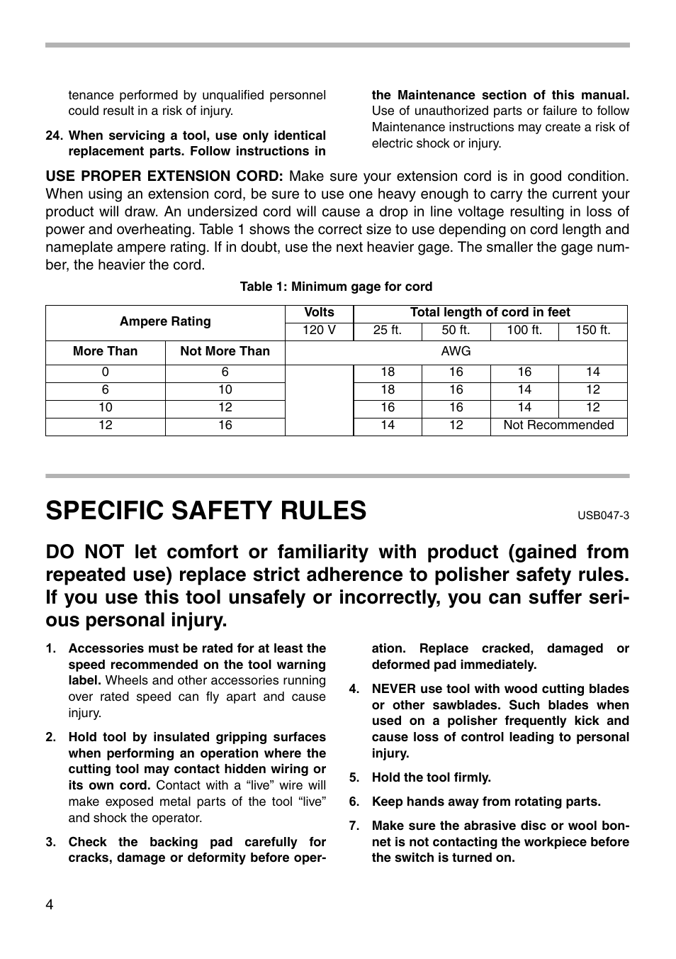 Specific safety rules | Makita 9217SPC User Manual | Page 4 / 16