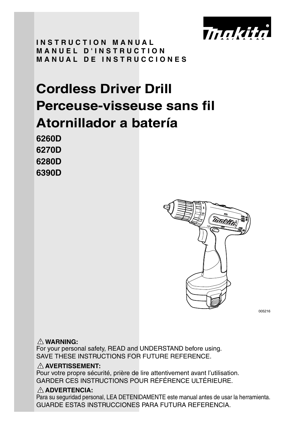 Makita 6260D User Manual | 24 pages