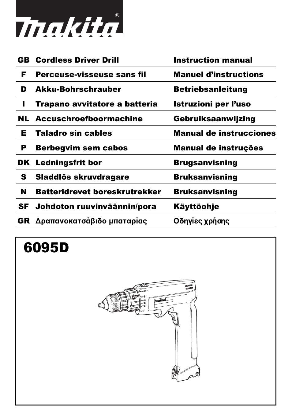 Makita 6095d User Manual | 52 pages