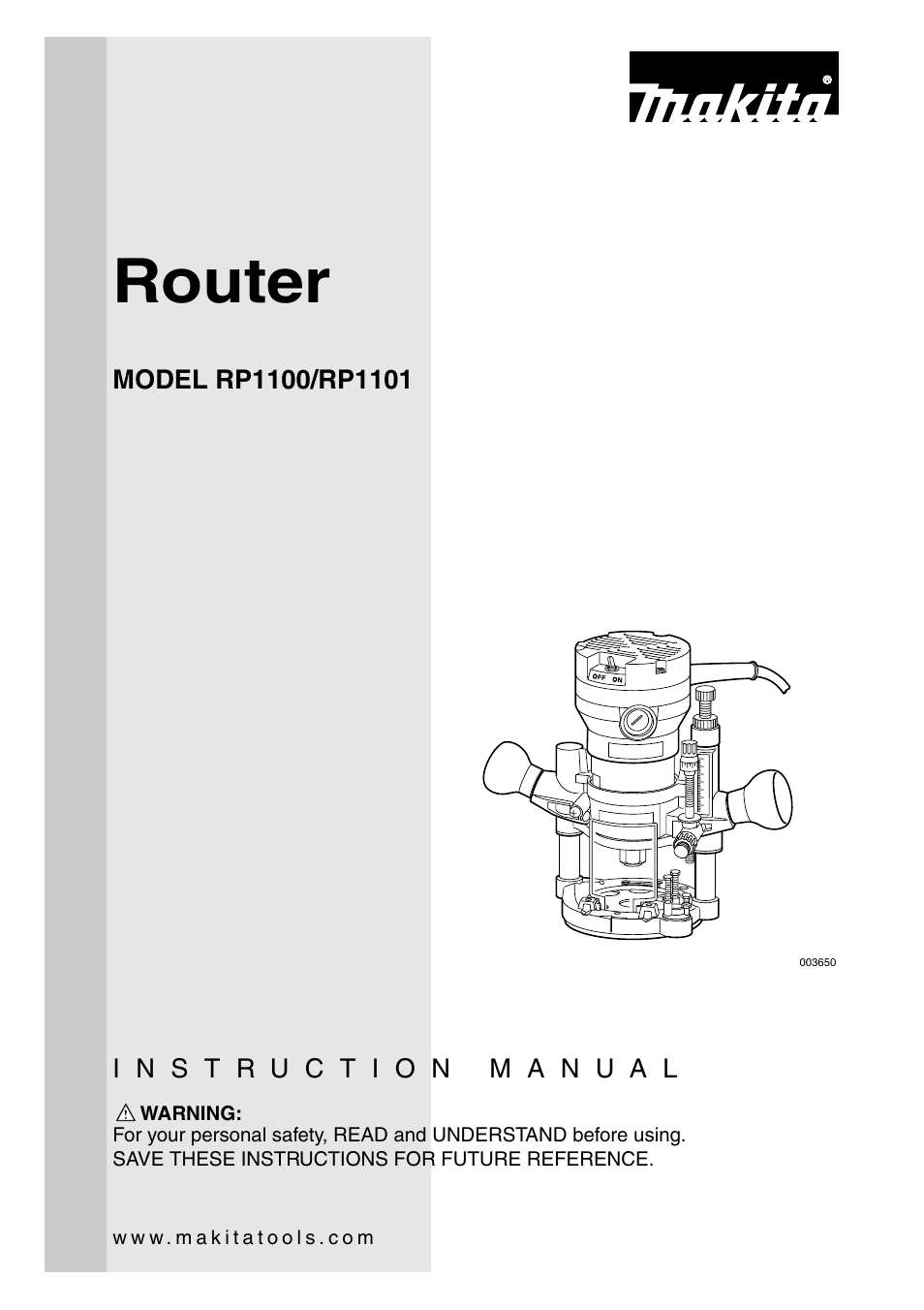 Makita RP1101 User Manual | 20 pages