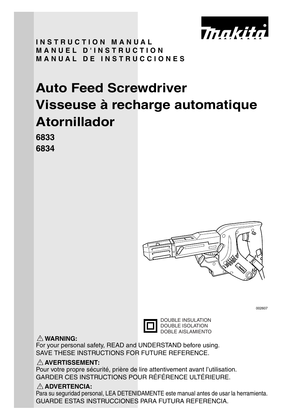 Makita 6834 User Manual | 24 pages