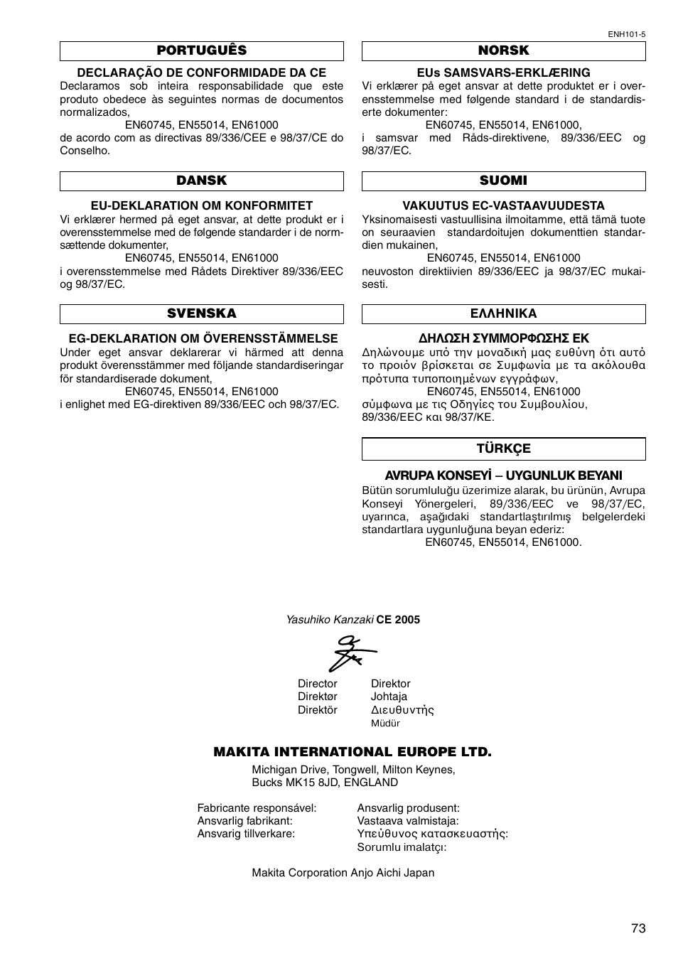 Makita 5603R User Manual | Page 16 / 27