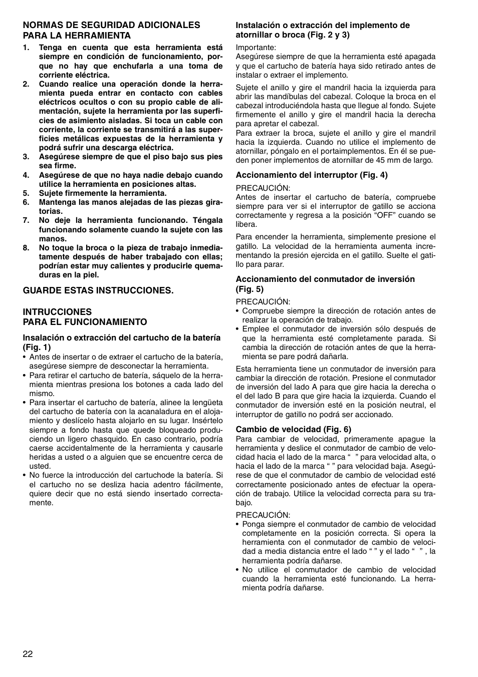 Makita 6333D User Manual | Page 22 / 48