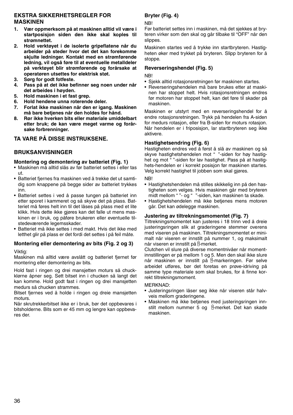 Makita 6333D User Manual | Page 36 / 48
