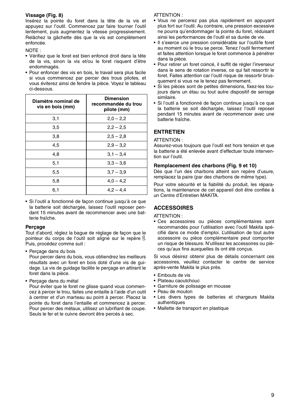 Makita 6333D User Manual | Page 9 / 48