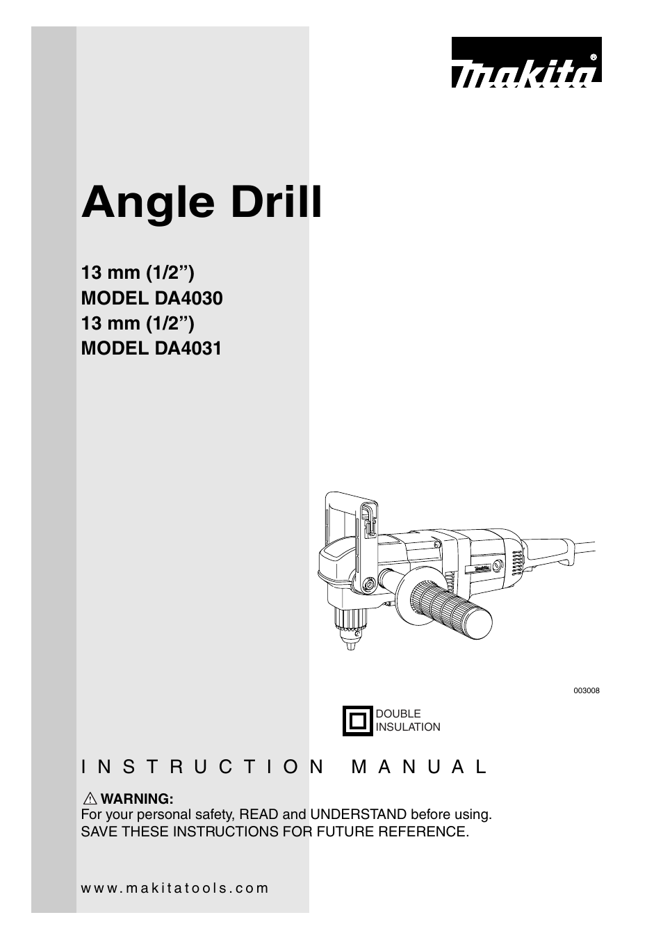 Makita DA4031 User Manual | 16 pages