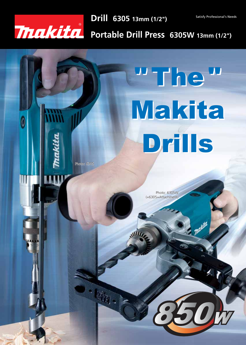 Makita 6305W User Manual | 2 pages