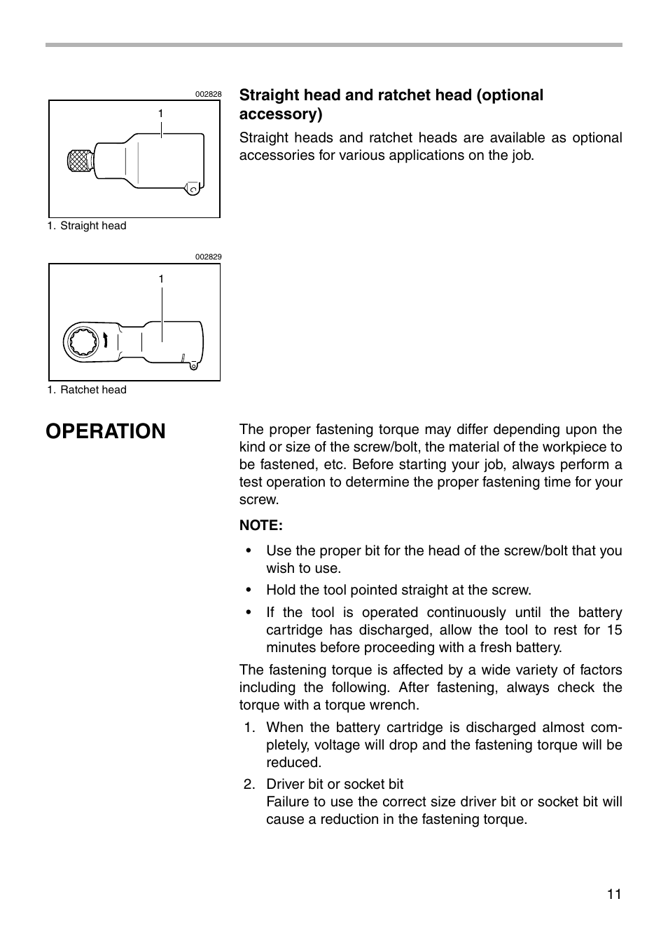 Operation | Makita 6940D User Manual | Page 11 / 20