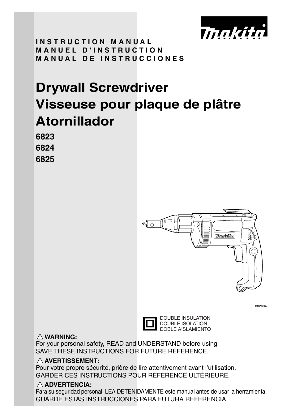 Makita 6823 User Manual | 20 pages