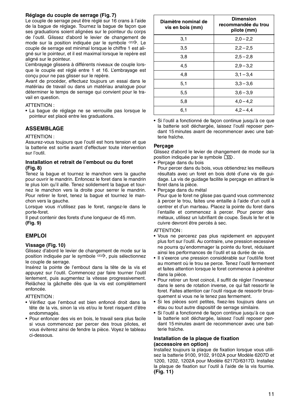 Makita 6347D User Manual | Page 11 / 68