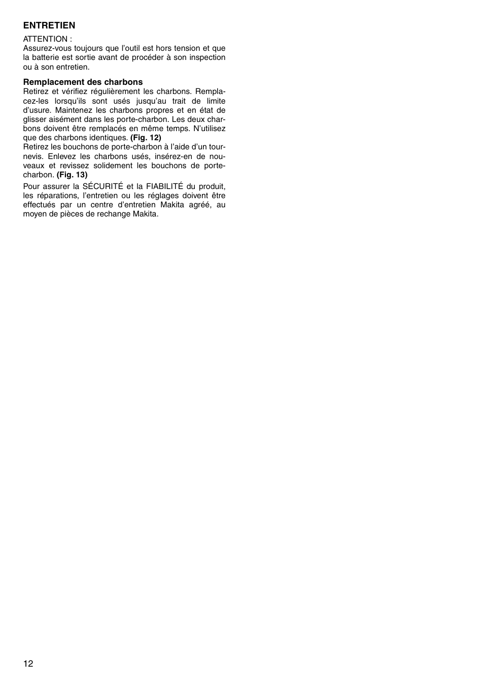 Makita 6347D User Manual | Page 12 / 68