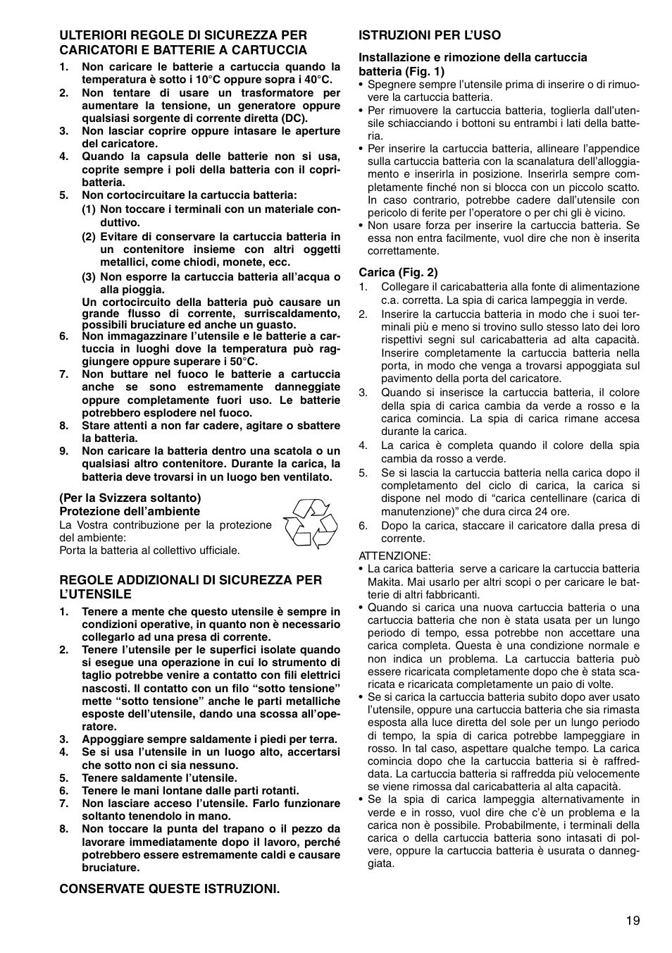 Makita 6347D User Manual | Page 19 / 68