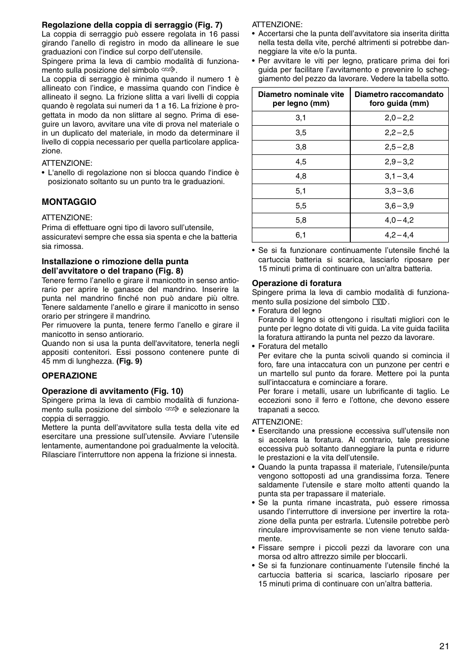 Makita 6347D User Manual | Page 21 / 68