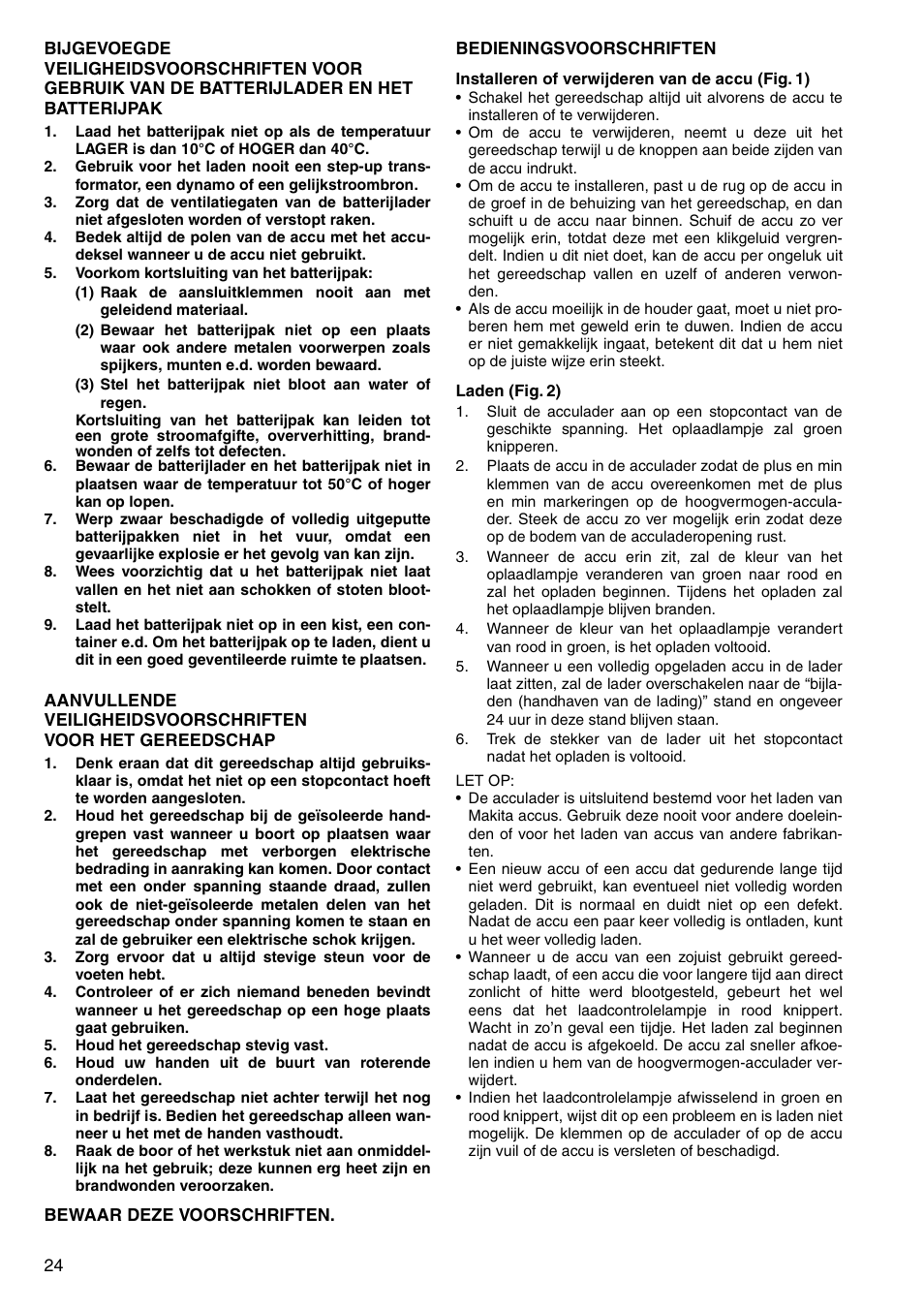 Makita 6347D User Manual | Page 24 / 68