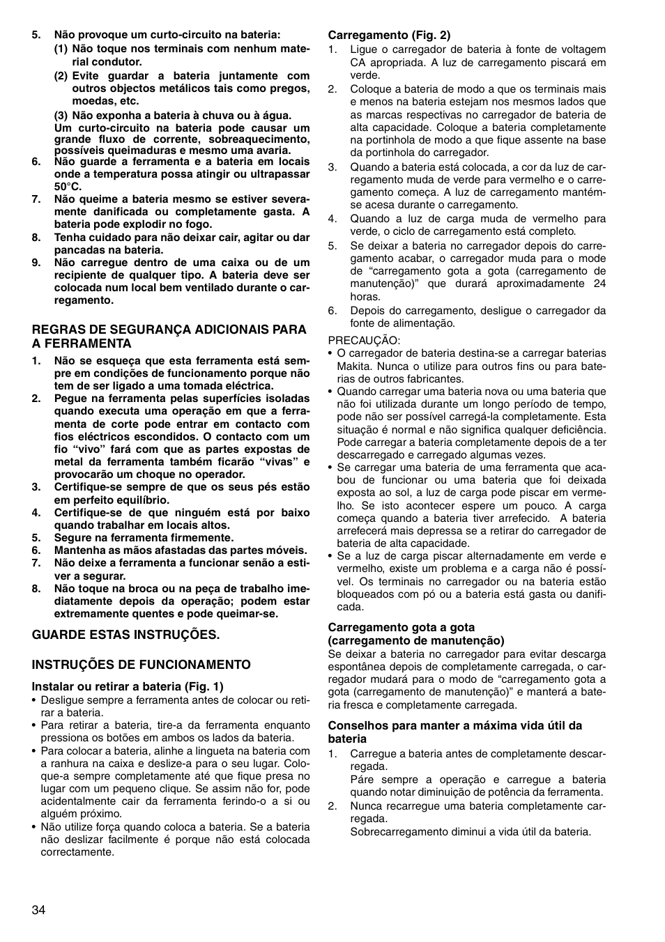 Makita 6347D User Manual | Page 34 / 68