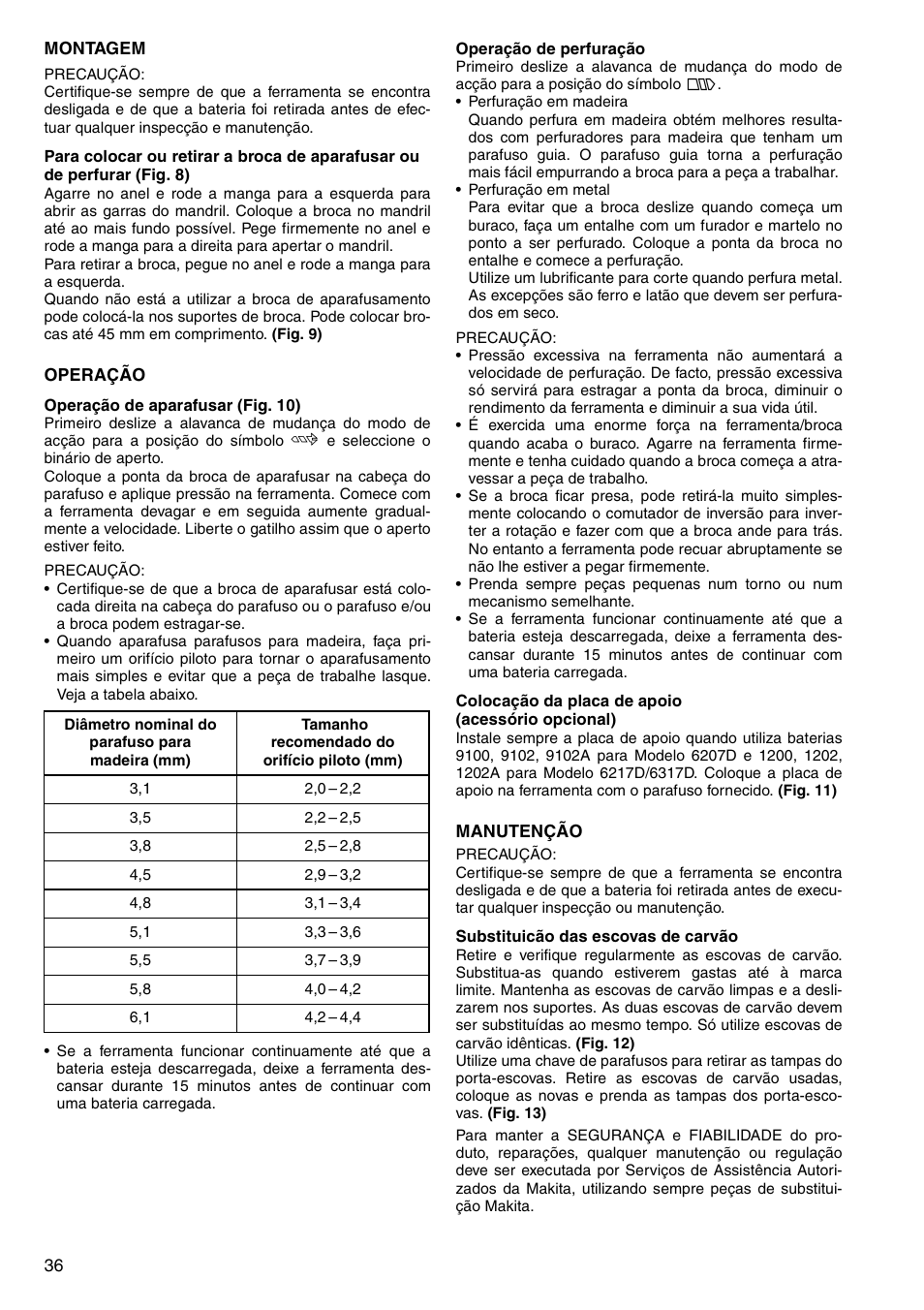 Makita 6347D User Manual | Page 36 / 68