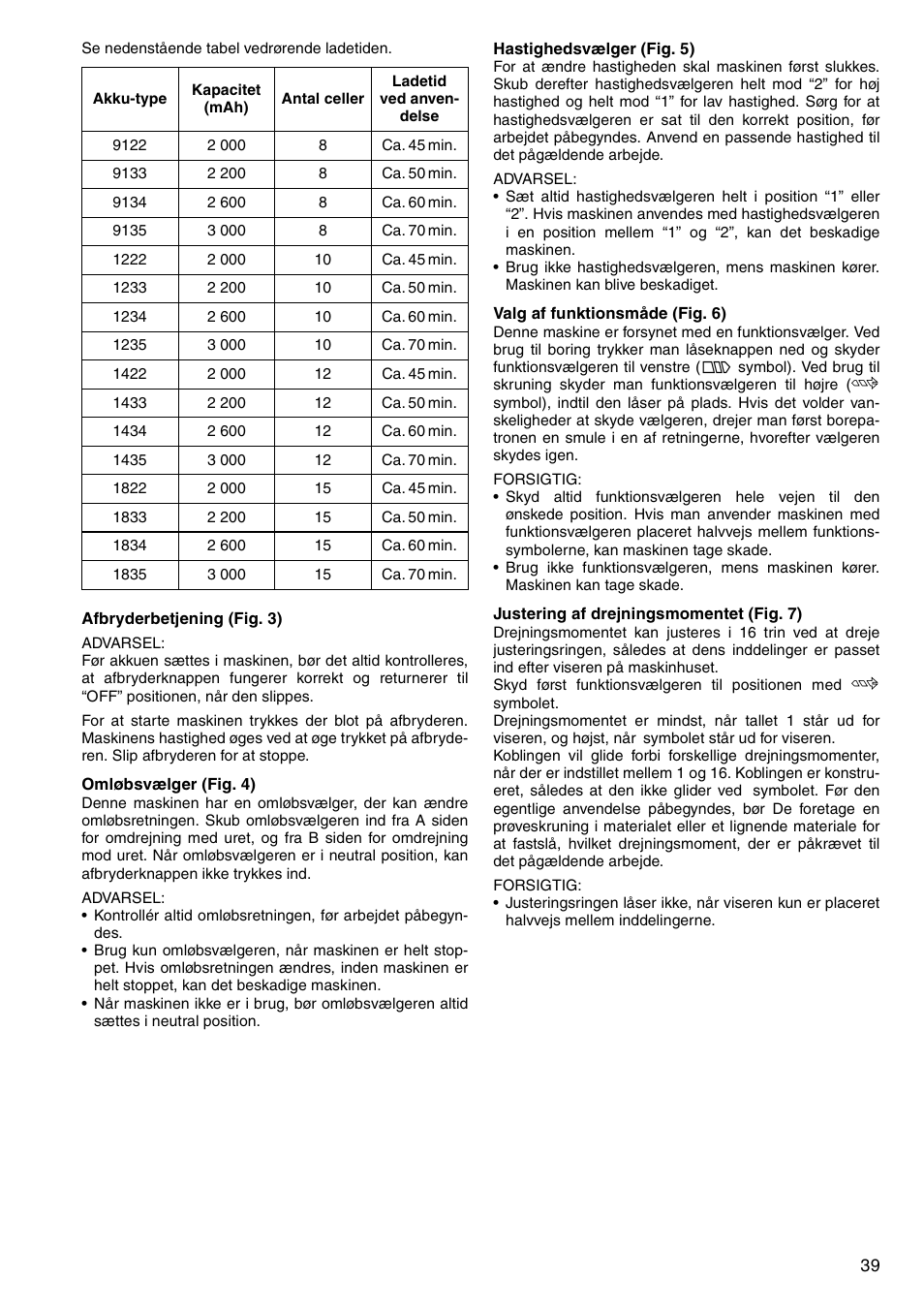 Makita 6347D User Manual | Page 39 / 68