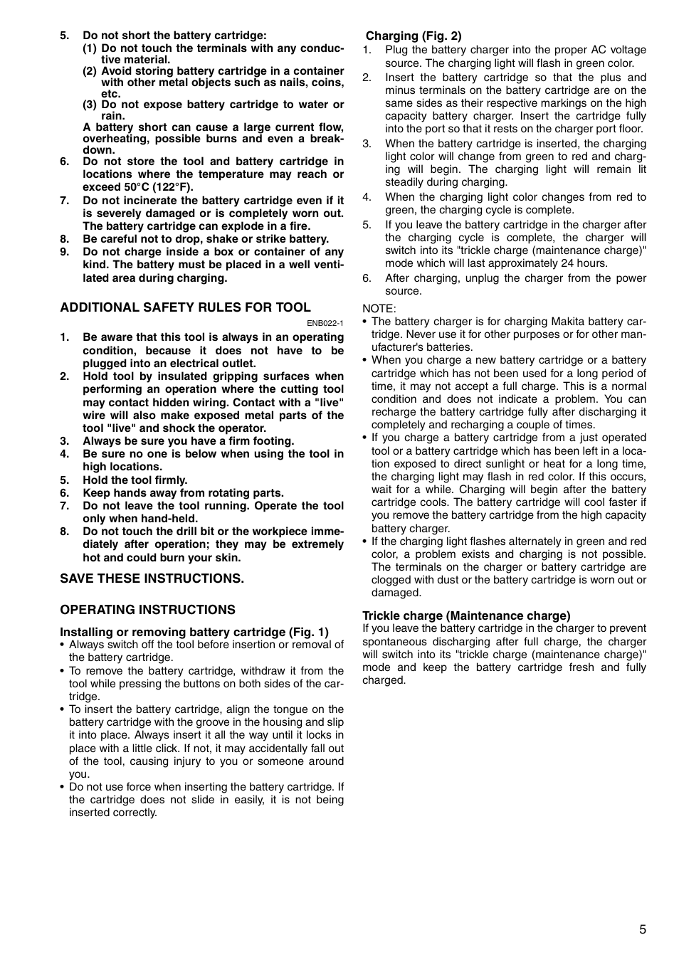 Makita 6347D User Manual | Page 5 / 68