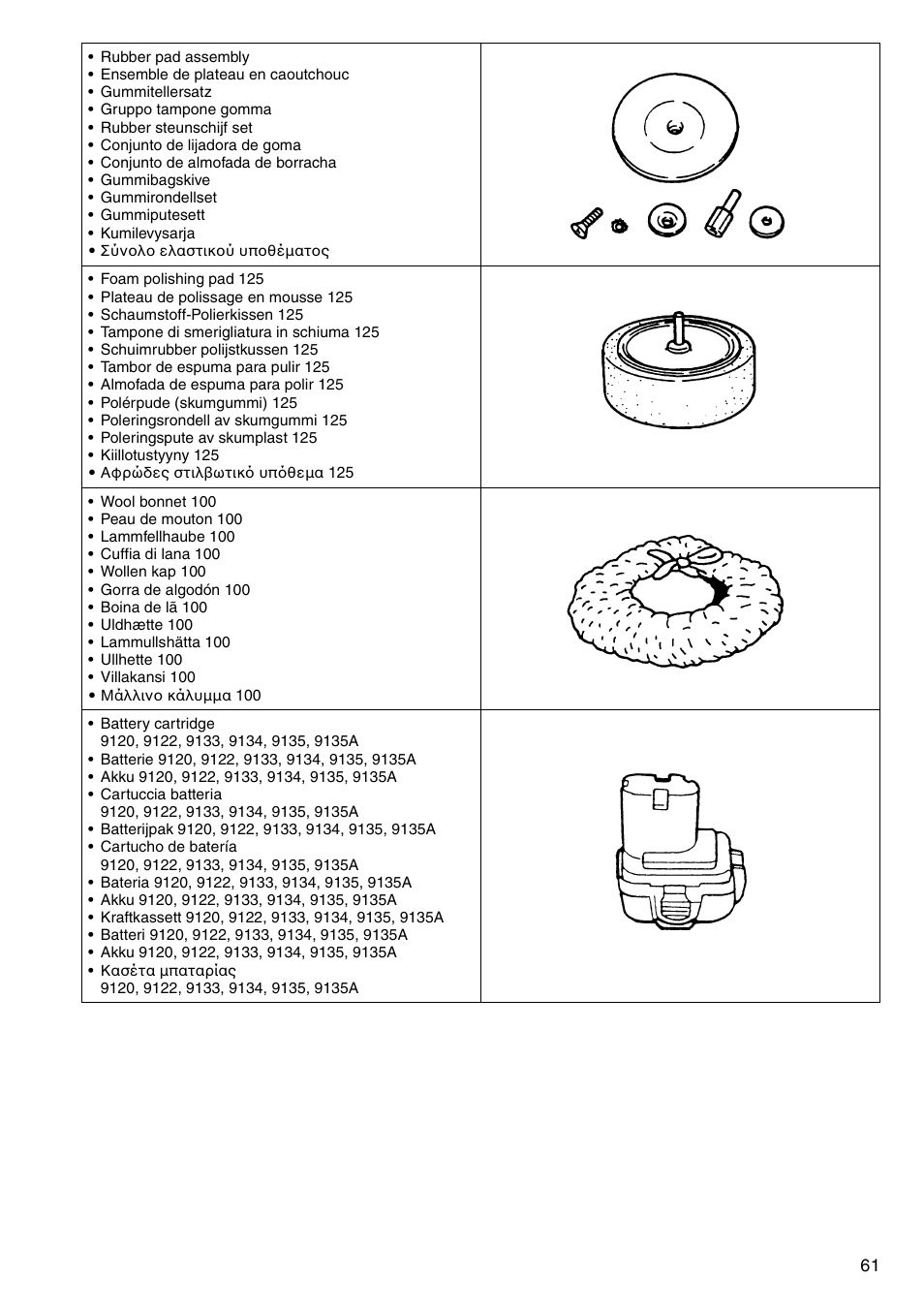 Makita 6347D User Manual | Page 61 / 68