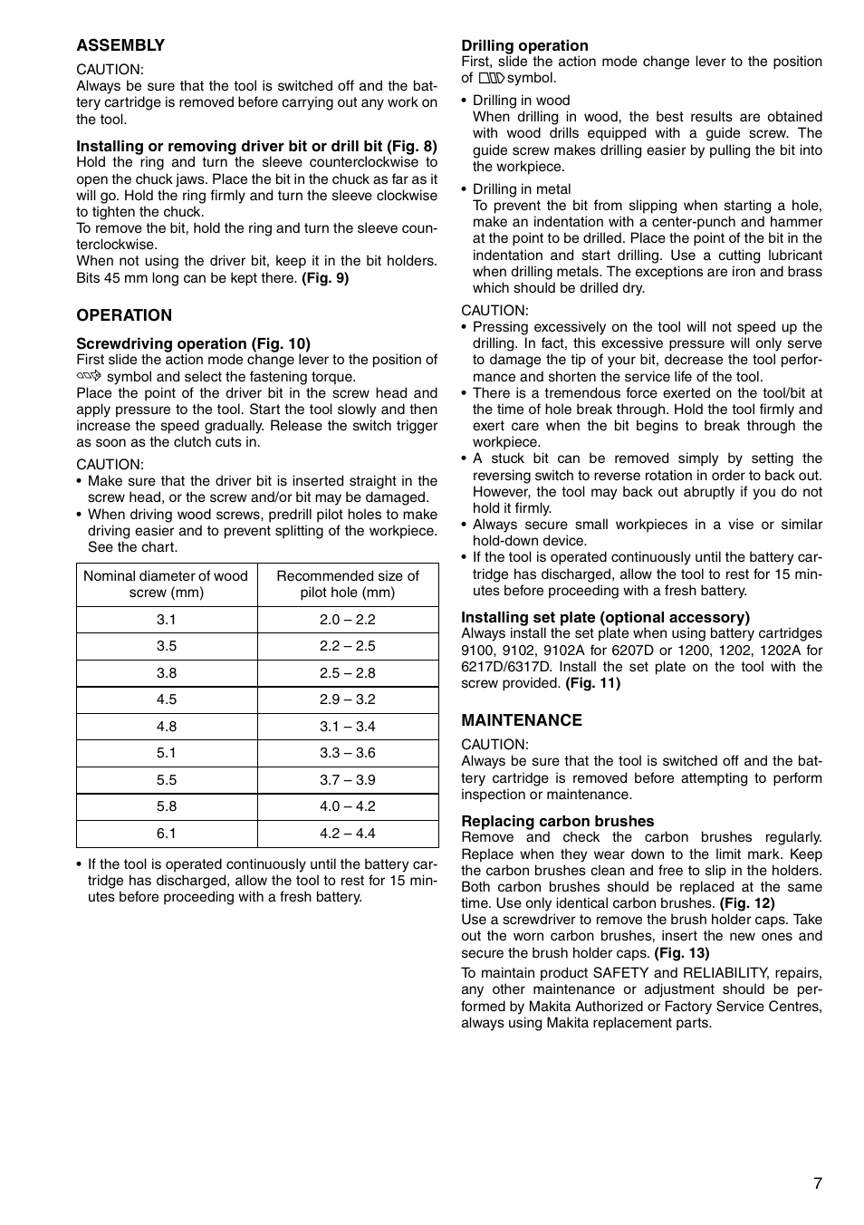 Makita 6347D User Manual | Page 7 / 68