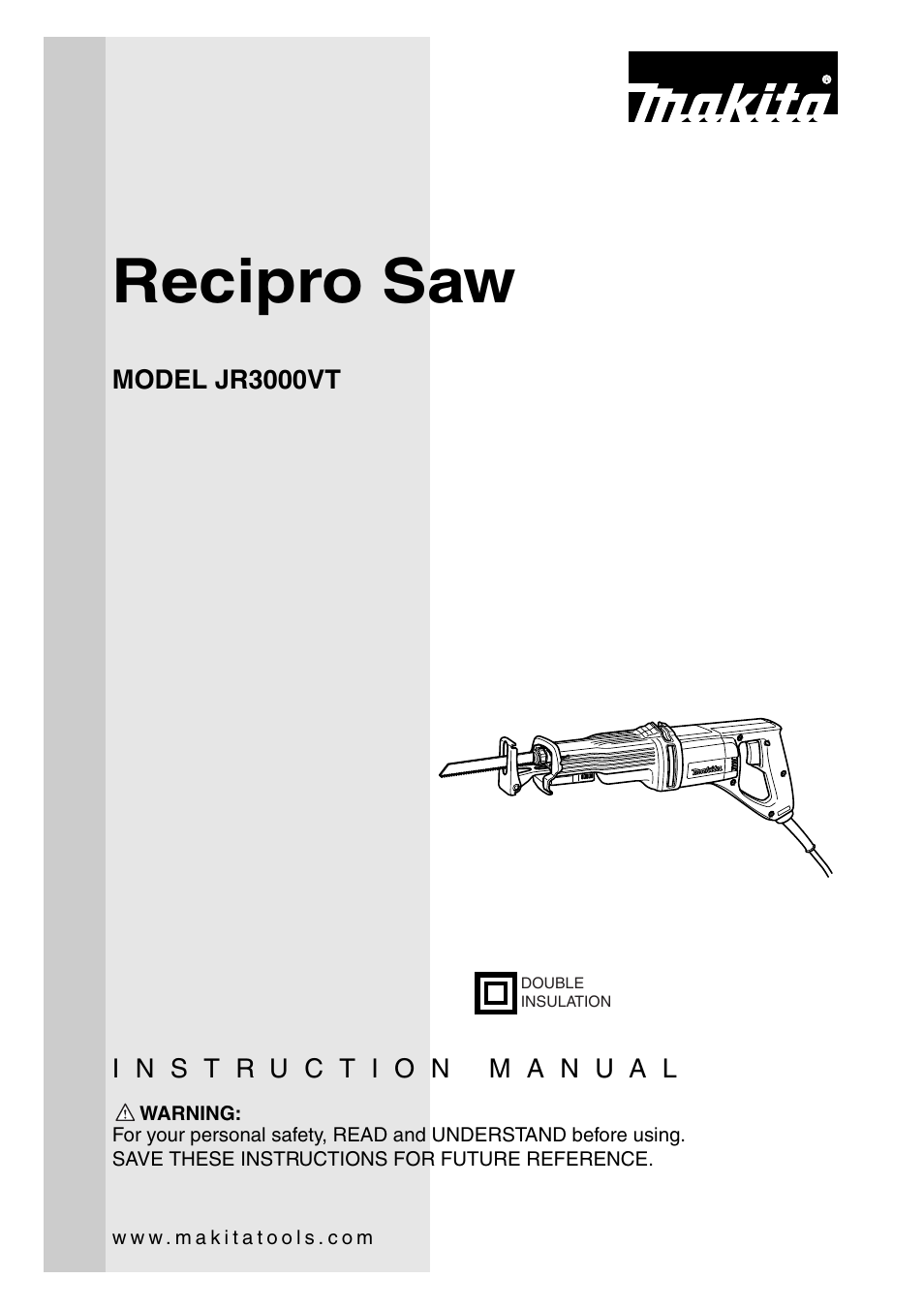 Makita JR3000VT User Manual | 12 pages