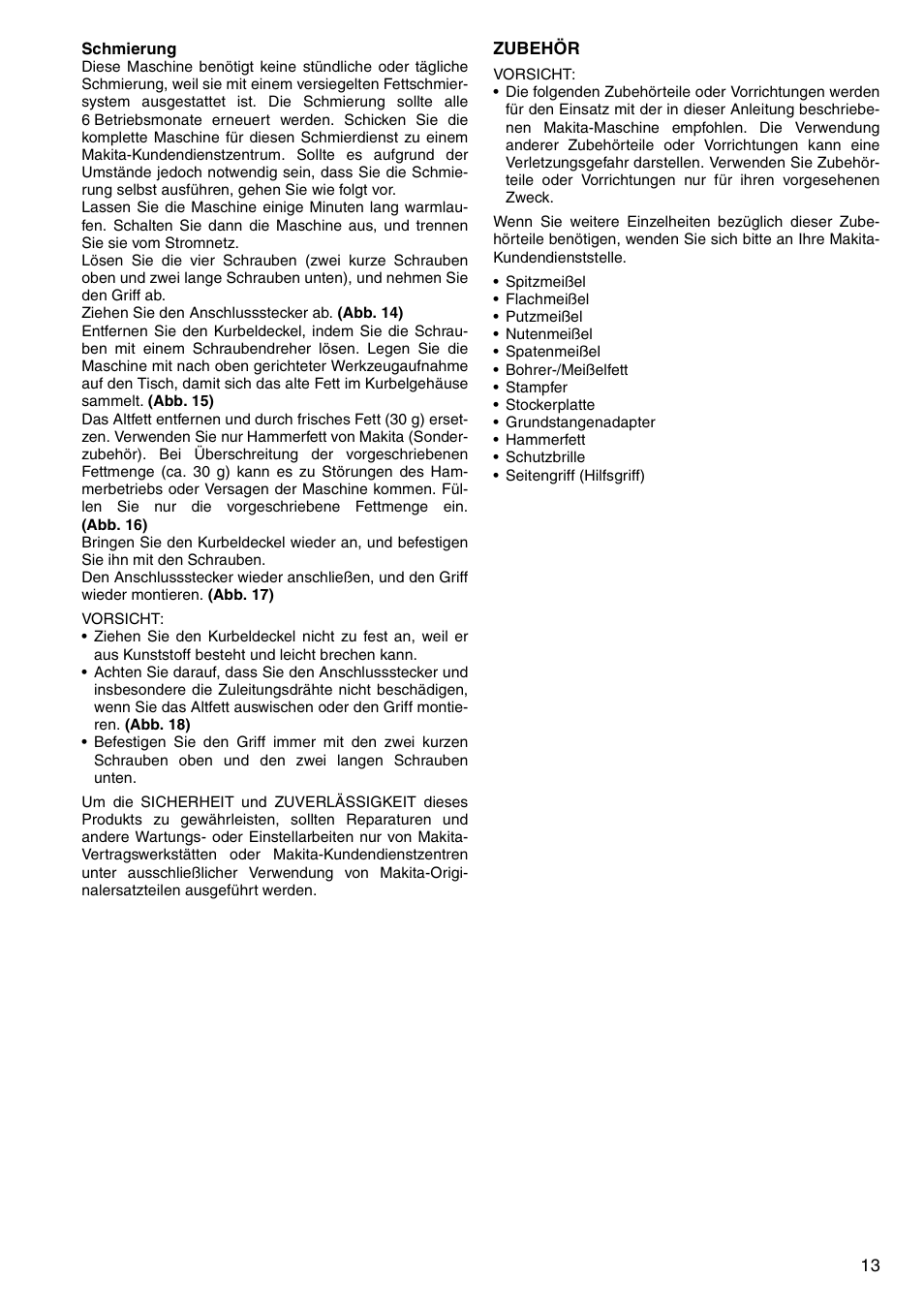 Makita HM0860C User Manual | Page 13 / 44