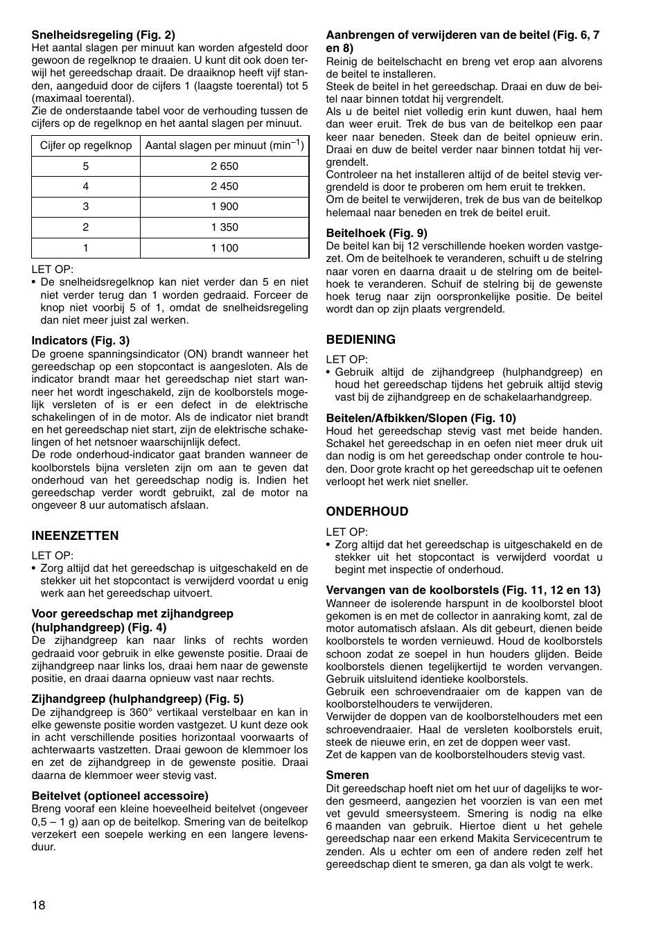 Makita HM0860C User Manual | Page 18 / 44