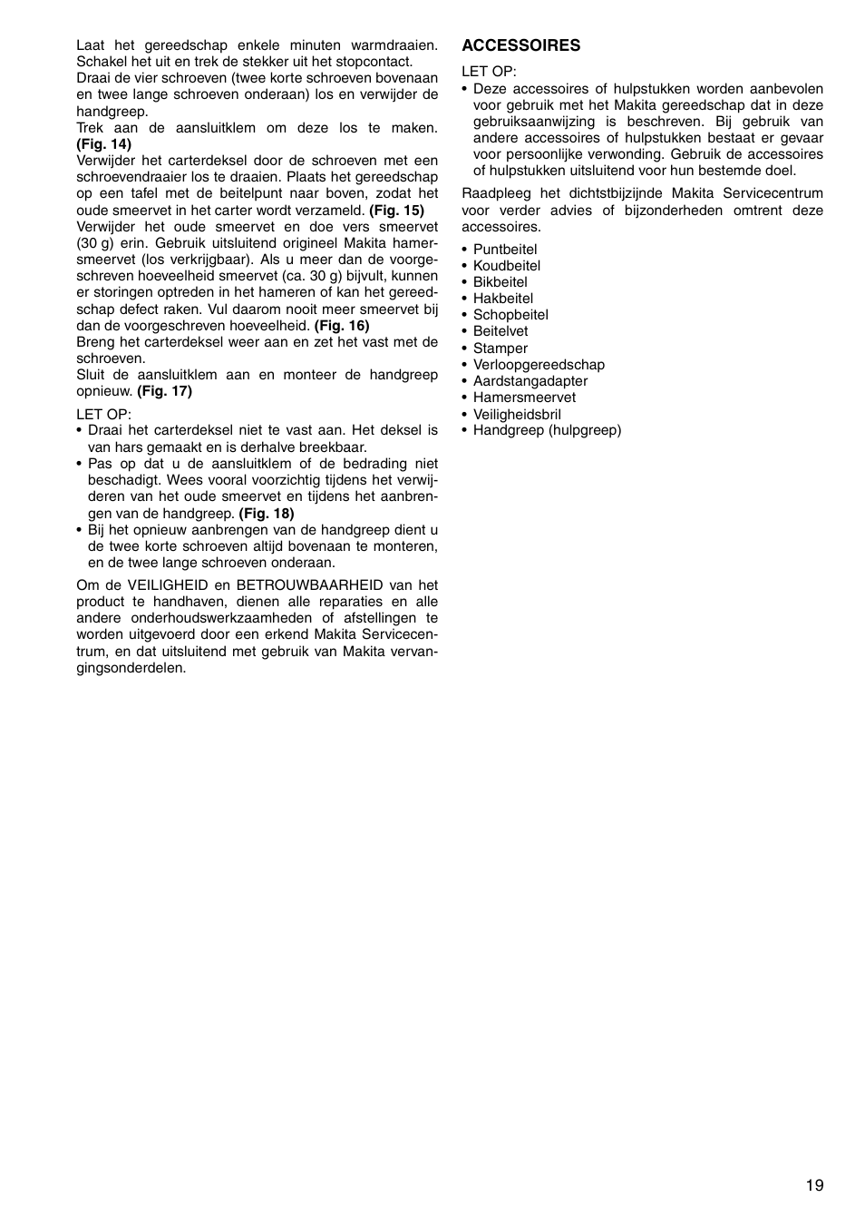 Makita HM0860C User Manual | Page 19 / 44