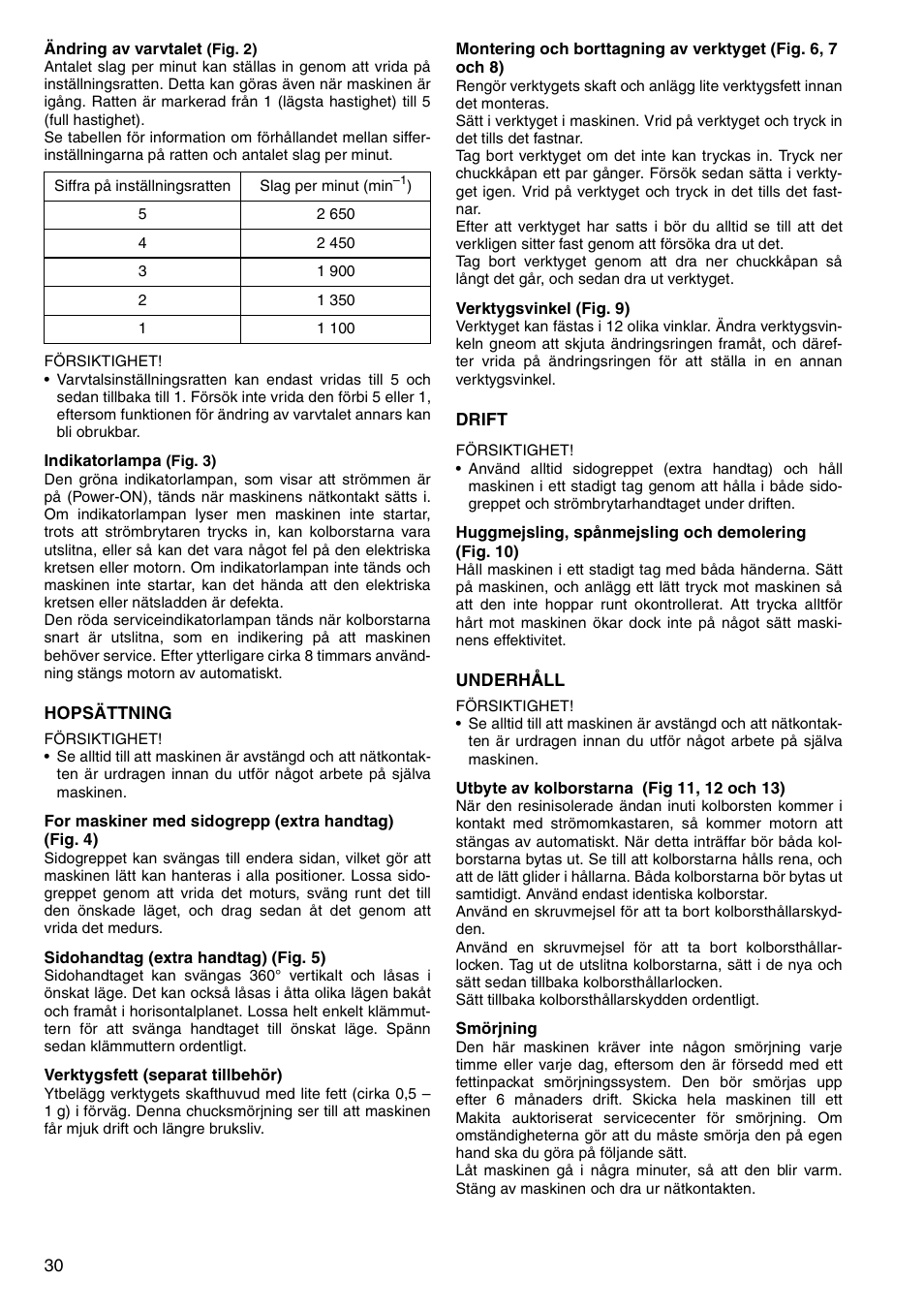Makita HM0860C User Manual | Page 30 / 44