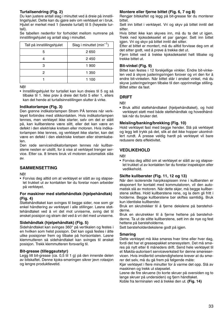 Makita HM0860C User Manual | Page 33 / 44