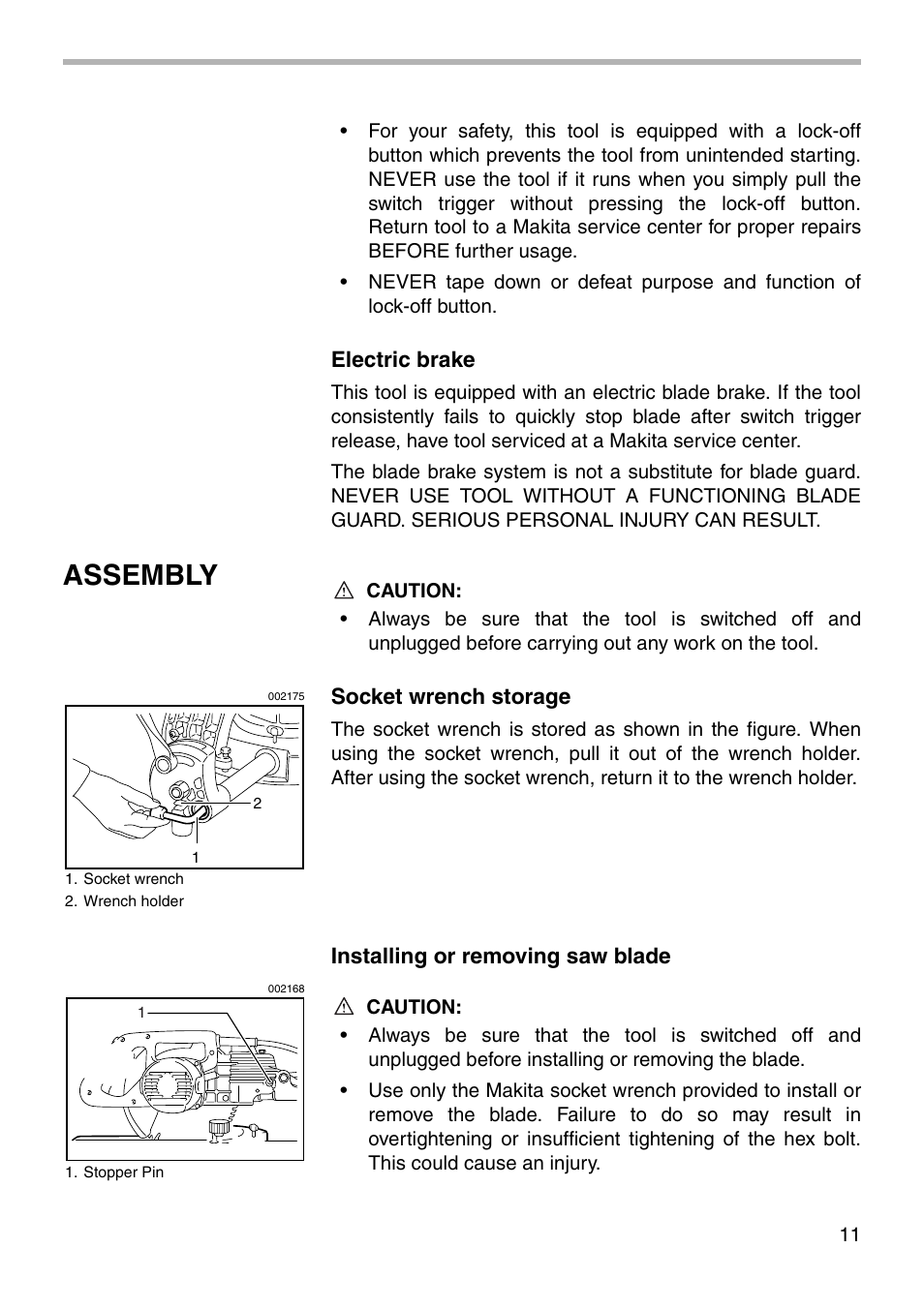 Assembly | Makita LS1011N User Manual | Page 11 / 32