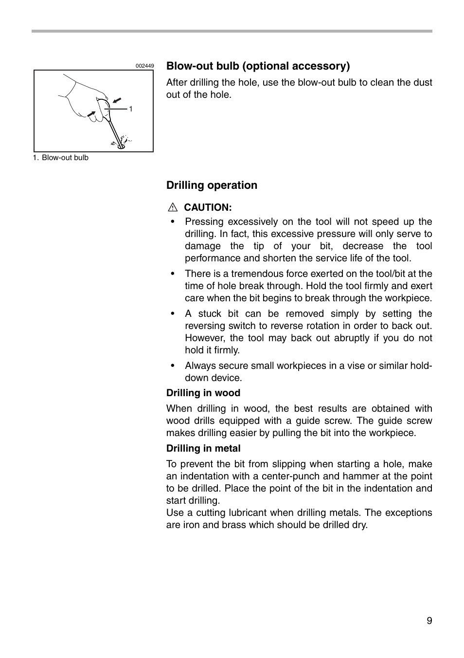Makita HP2010N User Manual | Page 9 / 16